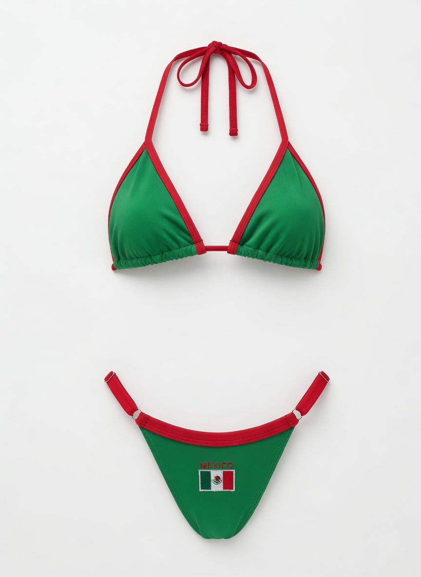 Mexicana Triangle Bikini Top